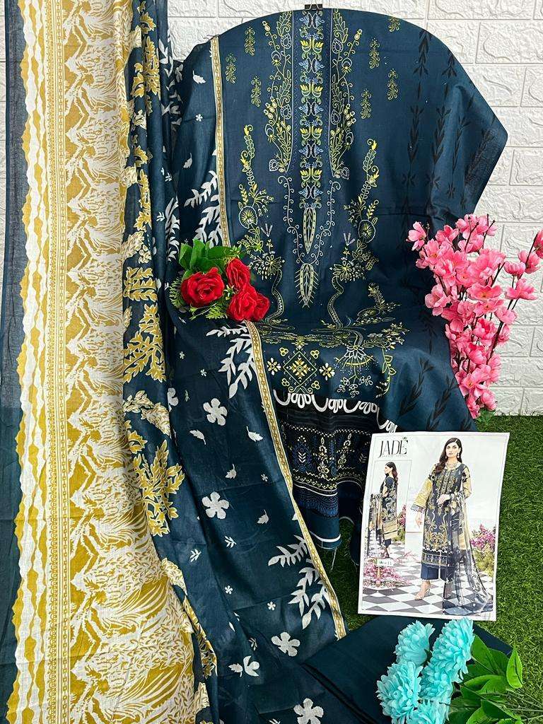 agha noor shiddat vol 3 series 3001-3010 jam satin cotton embroidery suit 