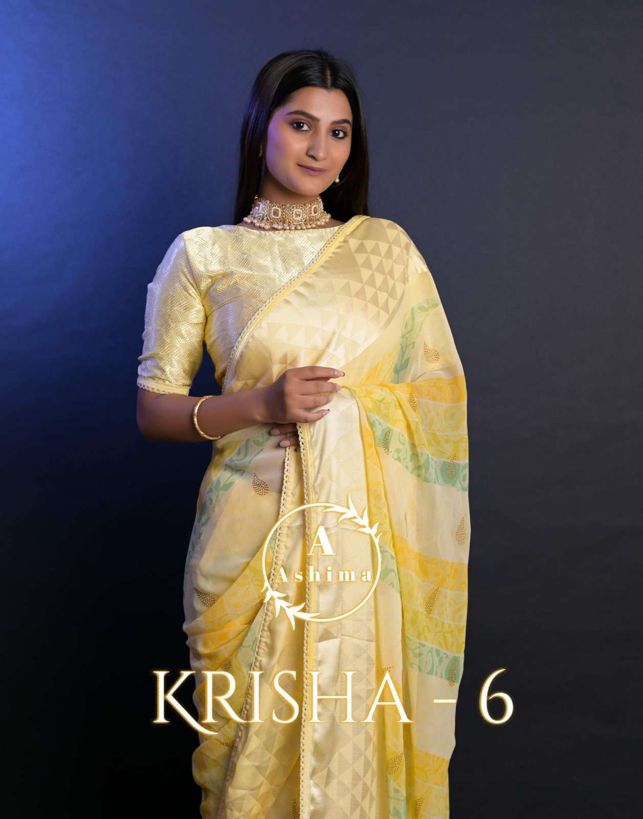ashima krisha vol 6 series 7501-7508 georgette saree