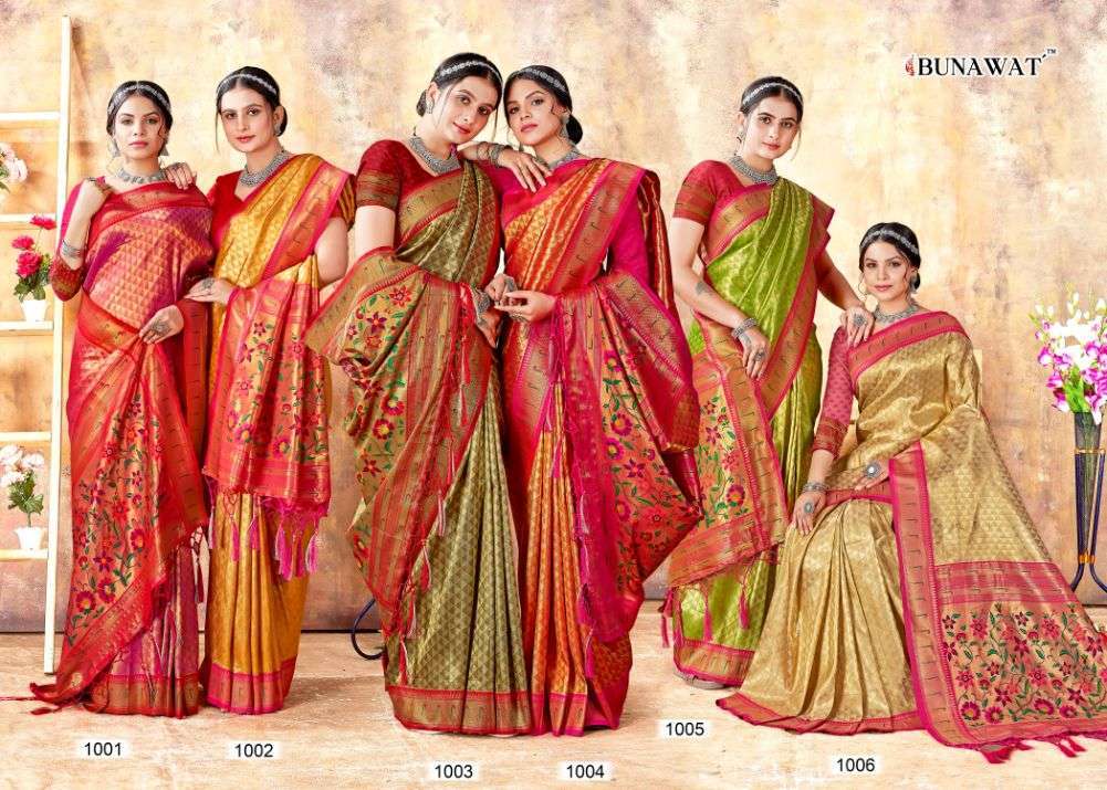 bunawat jyoti series 1001-1006 Kanjivaram Silk saree