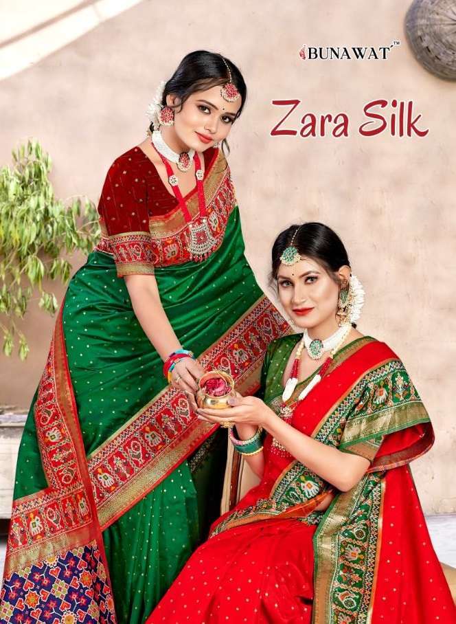 bunawat zara silk series 1001-1006 Patola Silk saree