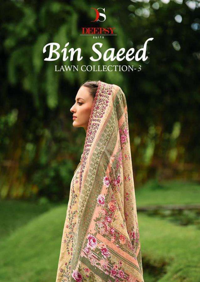 deepsy suit bin saeed lawn collection vol 3 series 3131-3136 Pure cotton suit