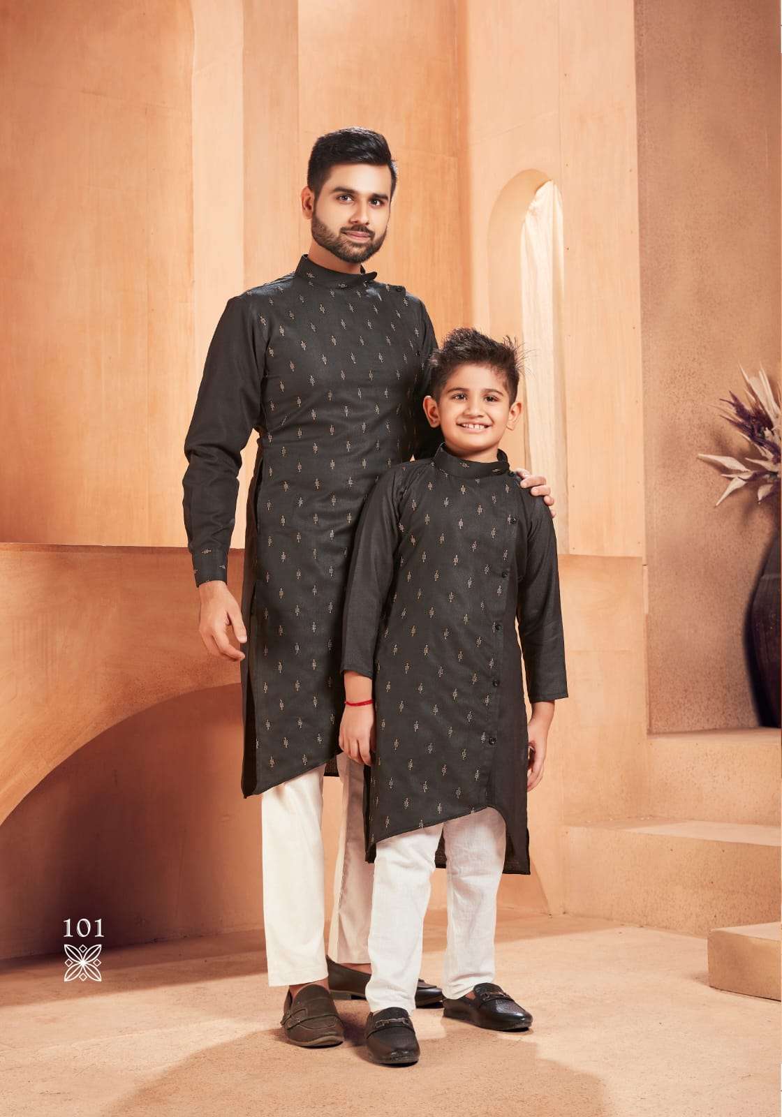 Father & Son Heavy Magic Cotton Slub kurta