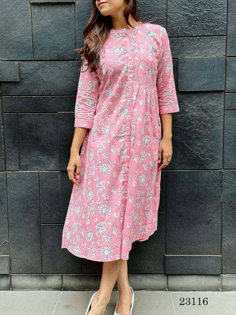 indira apparel 23116 cambric cotton fancy kurti