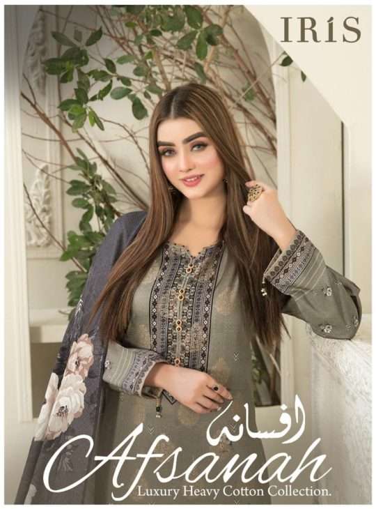 Iris Afsana Karachi series 1001-1010 Cotton suit