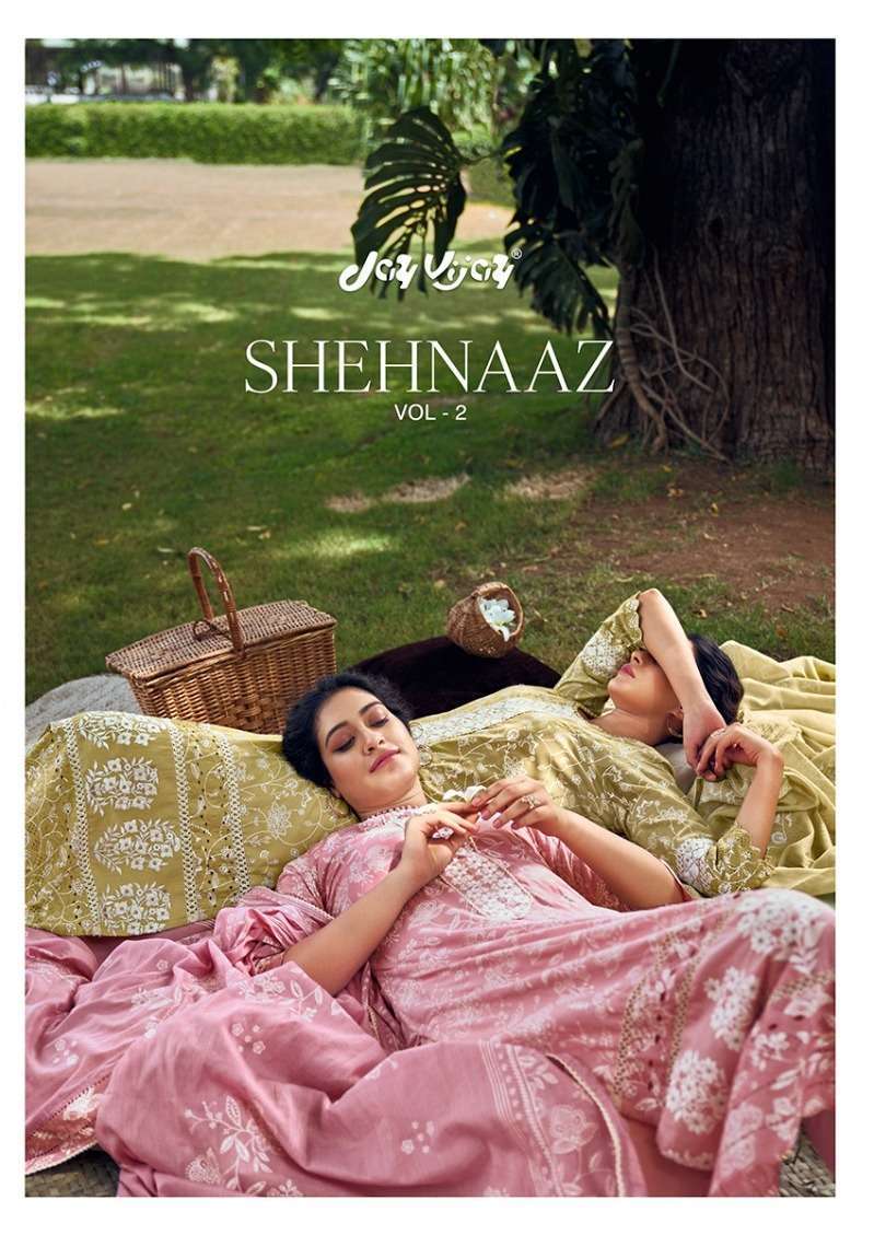 jay vijay shehnaaz vol 2 series 8241-8248 pure cotton khadi suit