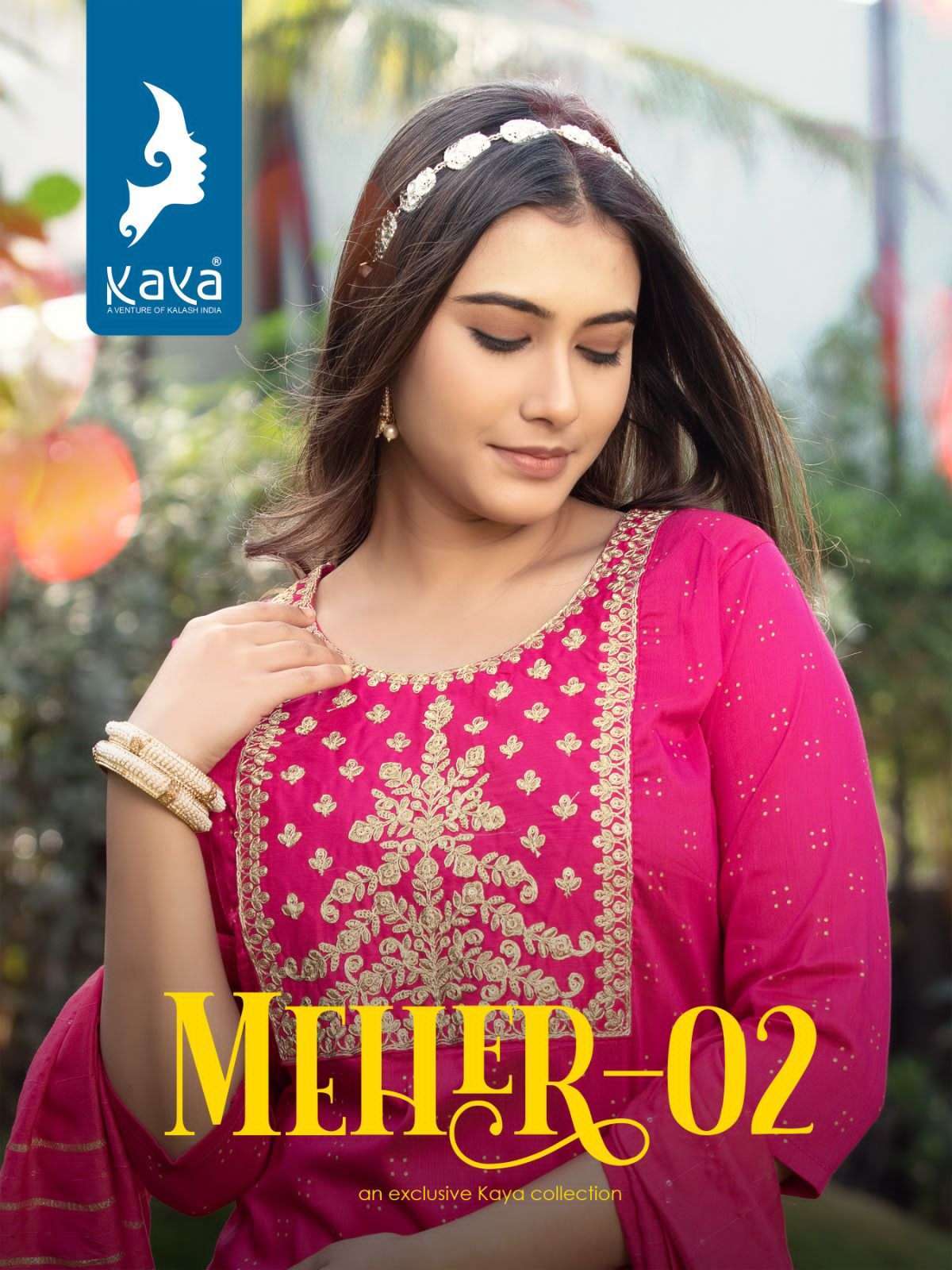 kaya meher vol 2 series 01-08 pure silky slub suit 