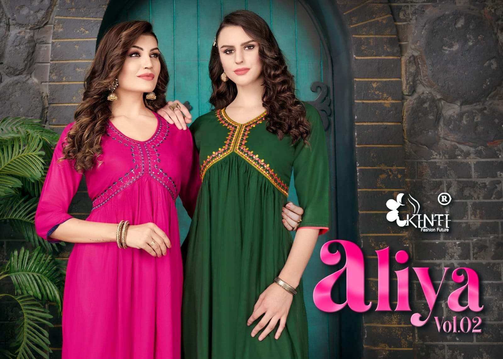 kinti aliya vol 2 series 201-208 Heavy Reyon kurti