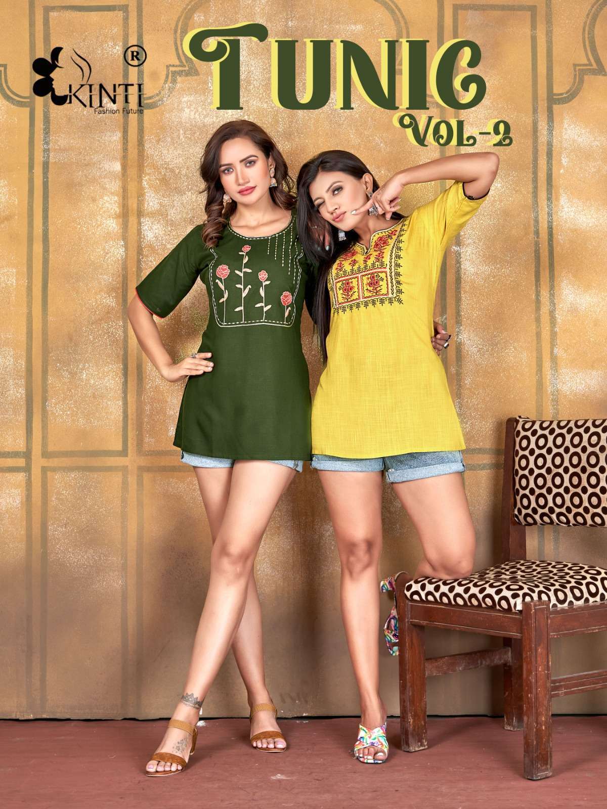 kinti tunic vol 2 series 1001-1008 Cotton Cambric kurti