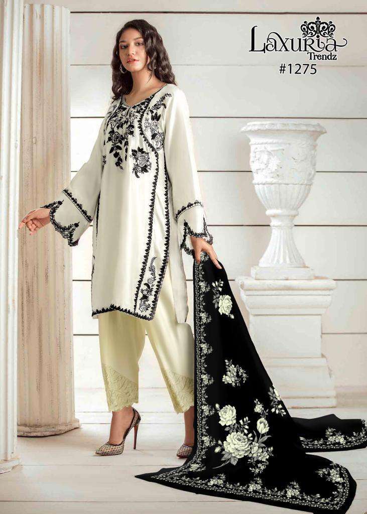 laxuria 1275 faux georgette readymade suit 