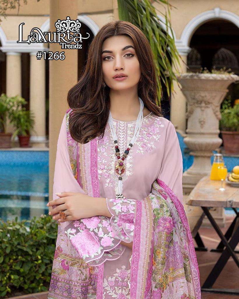 laxuria trendz 1266 faux georgette suit 