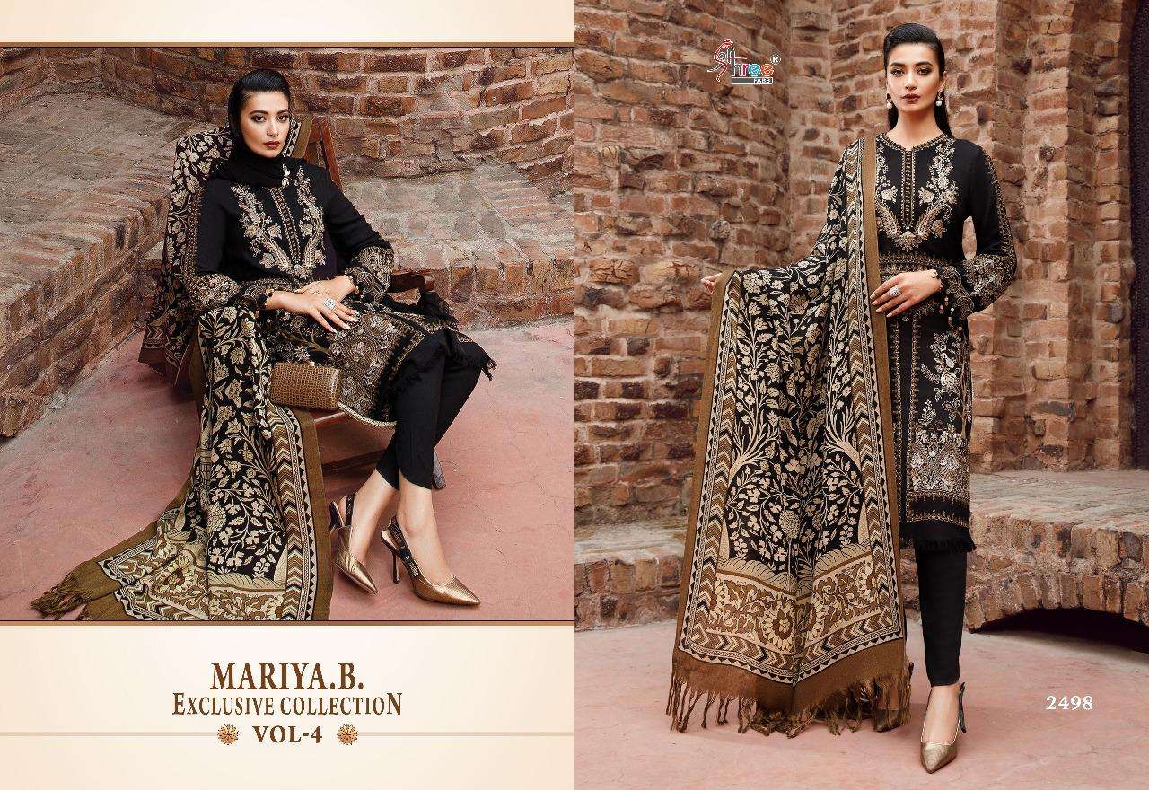 maria b exclusive collection vol 4 series 2498 designer pure rayon cotton suit 