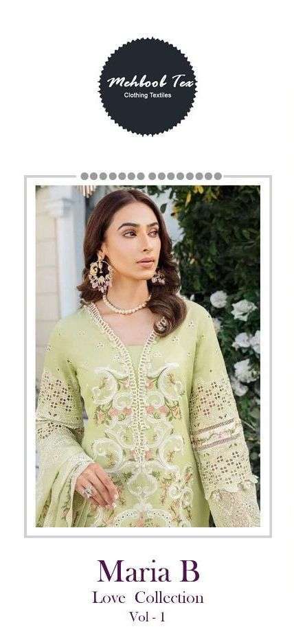 mehboob tex maria b love collection series 7773 Cambric cotton suit