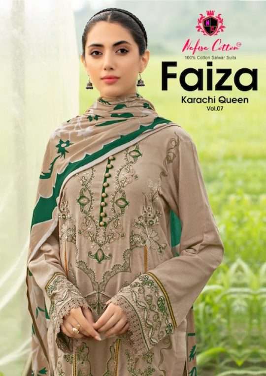 Nafisa Fiza Karachi Vol-7 series 7001-7006 Pure Cotton suit