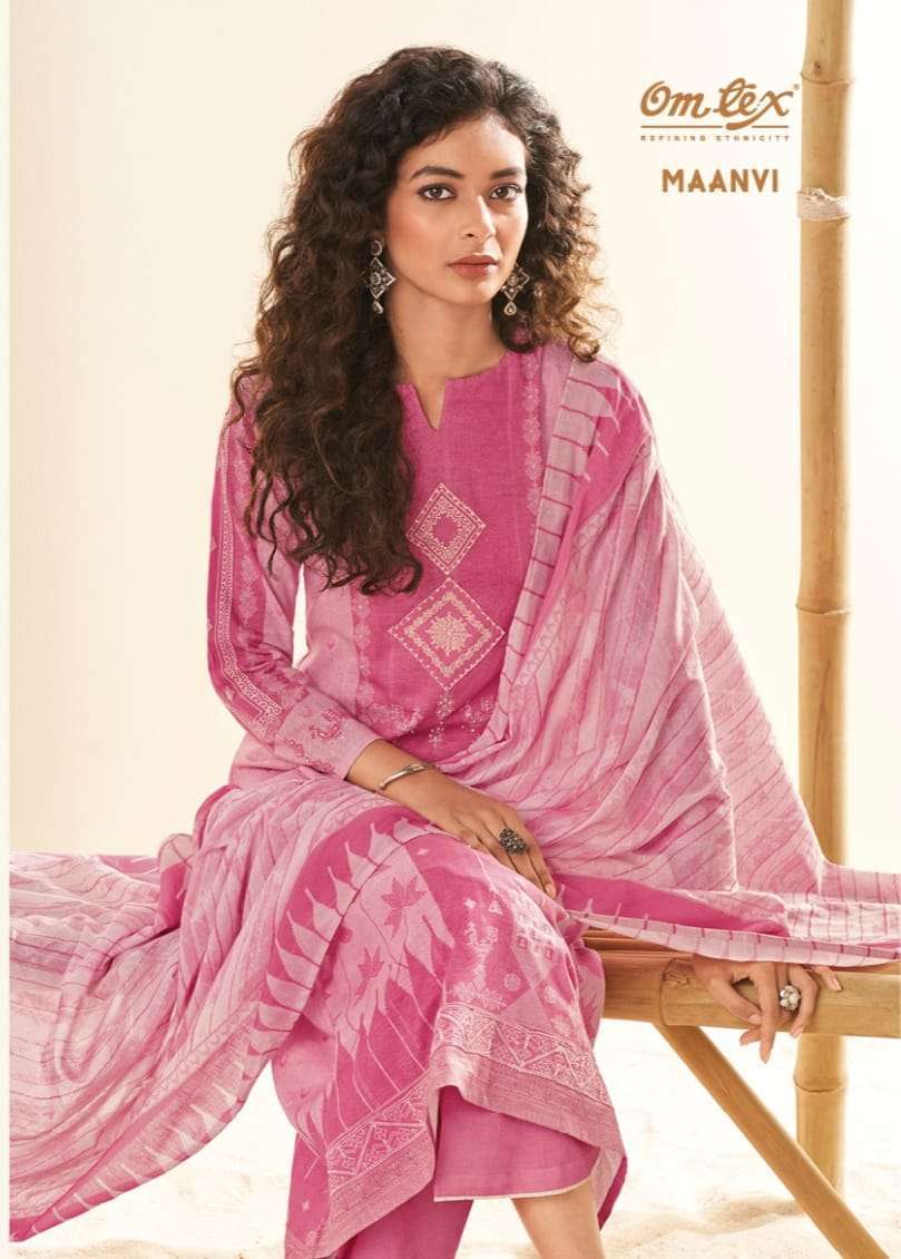 omtex maanvi series 1971 ruia linen digital print suit 