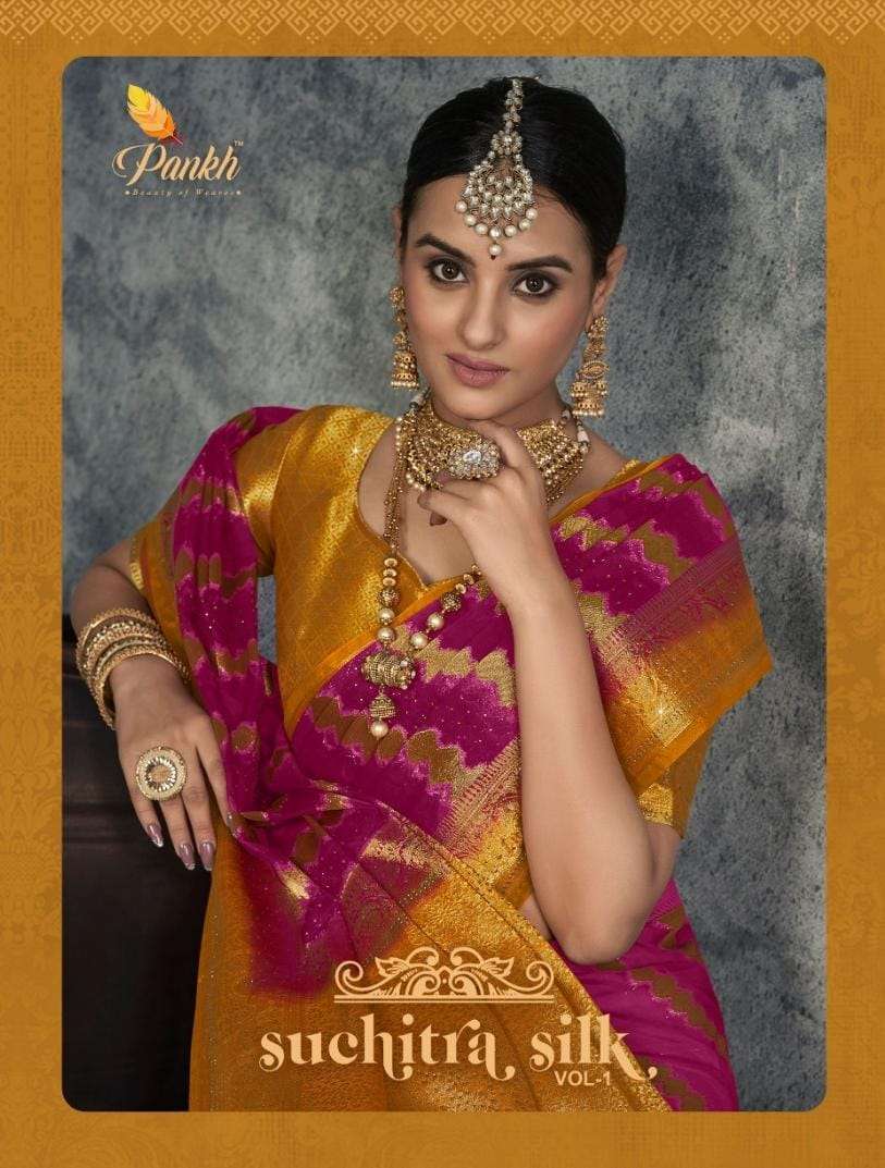 pankh suchitra silk vol 1 series 4701-4708 silk saree
