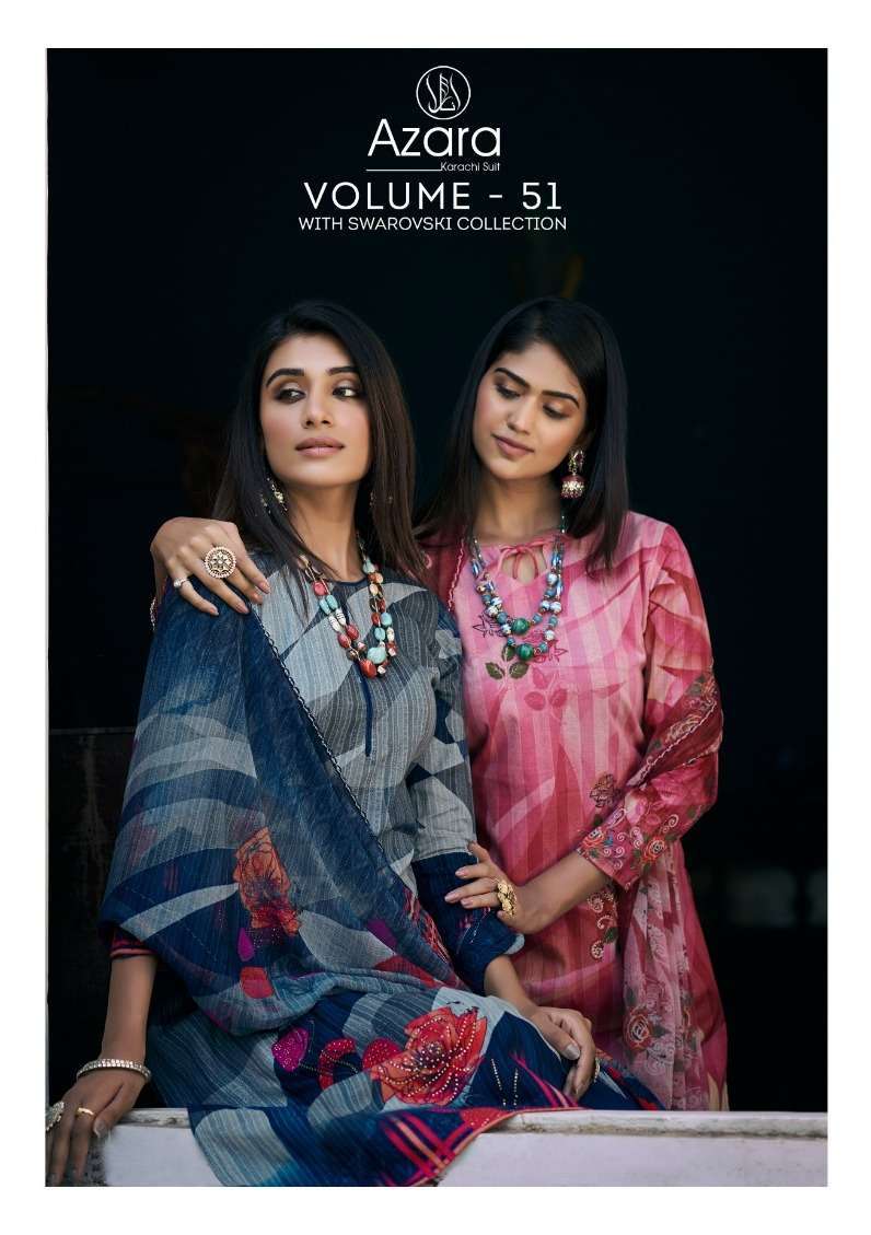 radhika azara vol 51 series 60001-60008 pure camric cotton suit