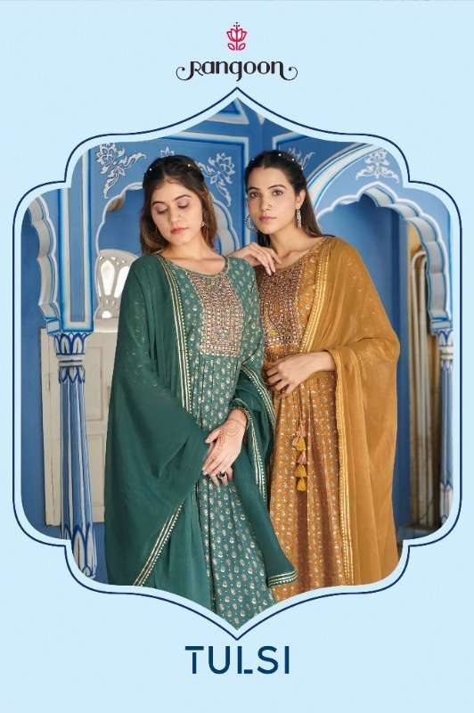 rangoon tulsi series 4411-4414 Modal Print readymade suit 