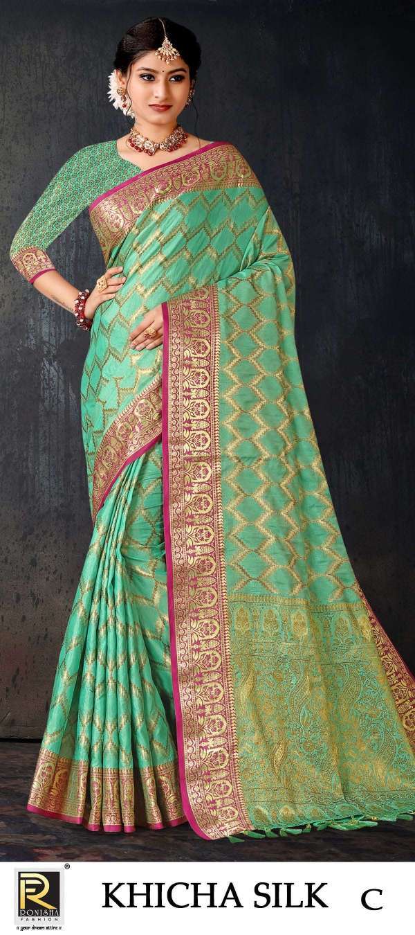 ranjna saree Khicha silk banarasi silk saree