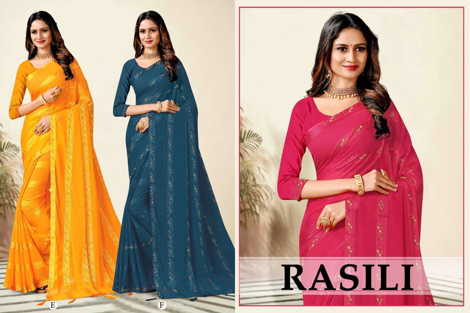 ranjna saree Rasili fancy fabrics saree