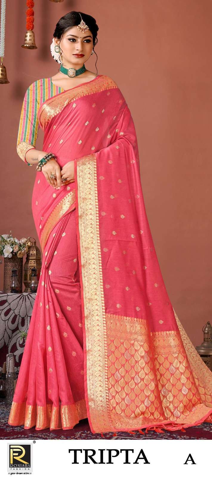 ranjna saree Tripta banarasi silk rich look saree