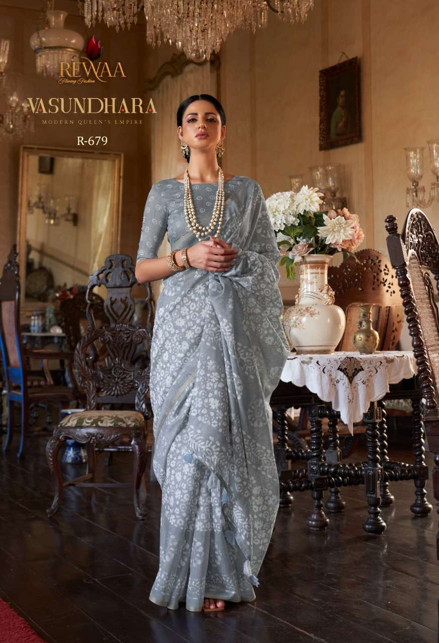 Rewaa vasundhara designer lilen cotton saree