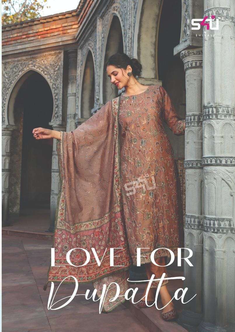 s4u love for dupatta series 01-06 fancy suit