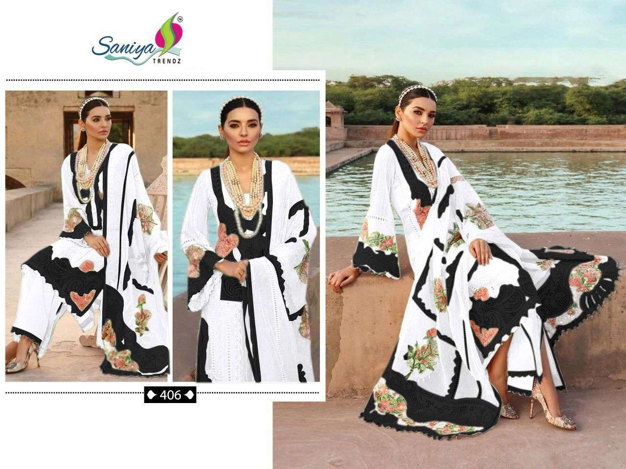 saniya trendz crimson designer cotton suit 