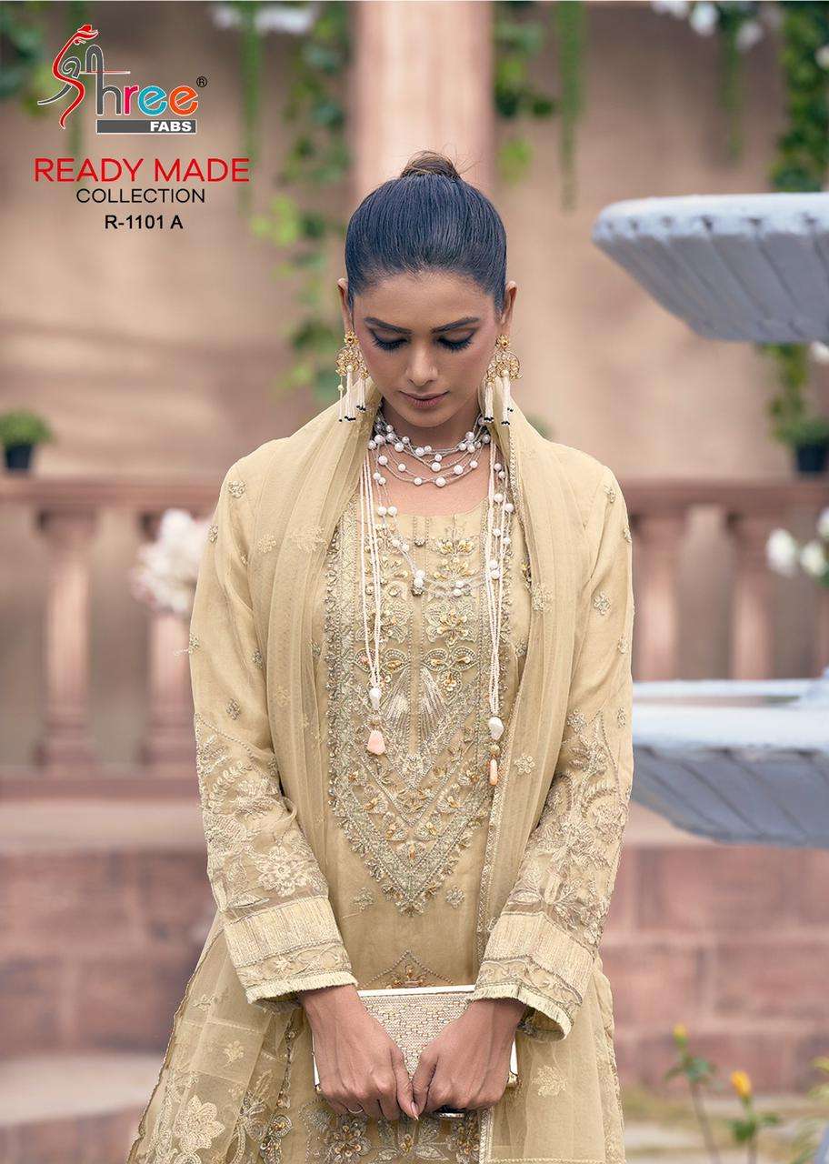 shree fabs R-1101 organza suit 