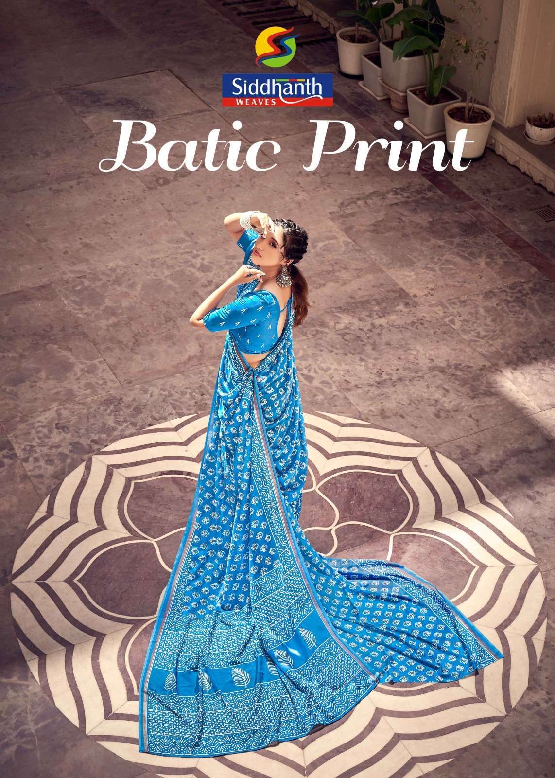 siddhanth weaves batic print series 21001-21008 Cotton saree