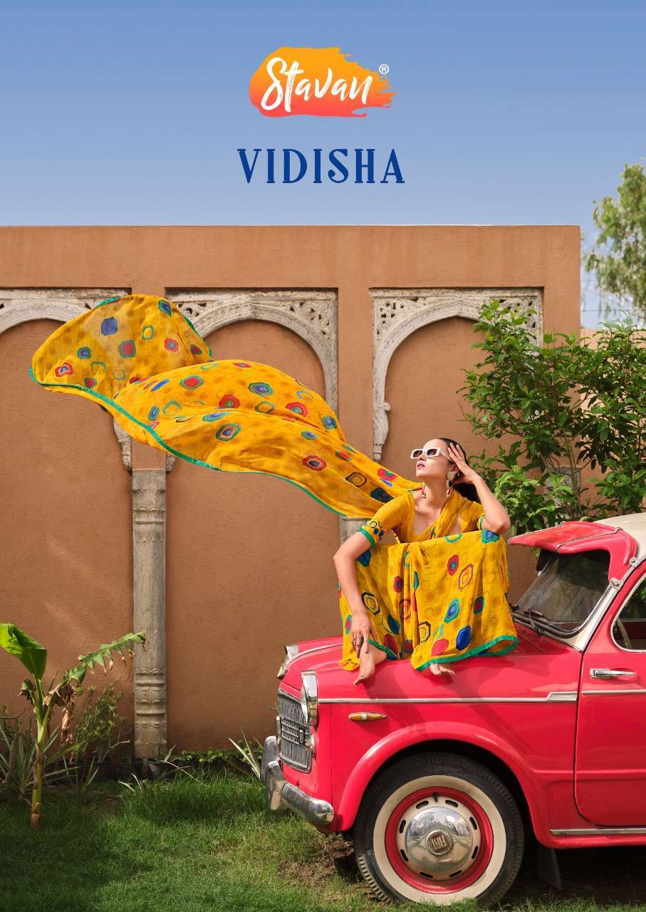 stavan vidisha series 101-112 heavy weightless saree