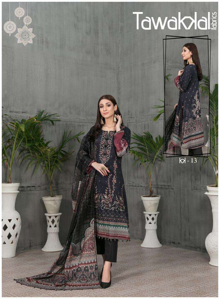 Tawakkal Mehroz Luxury Heavy Cotton Collection Pakistani Dress Material  Exporter