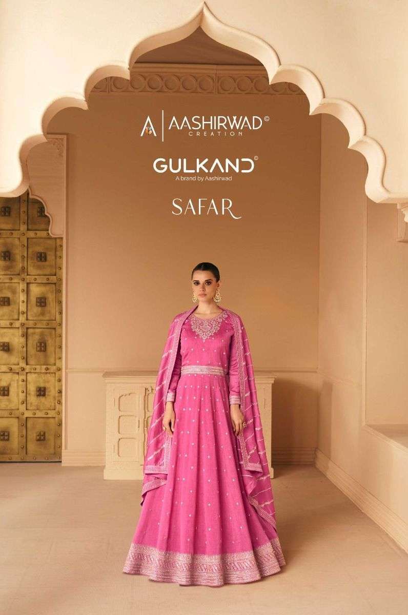 aashirwad creation safar series 9636-9640 premium silk suit