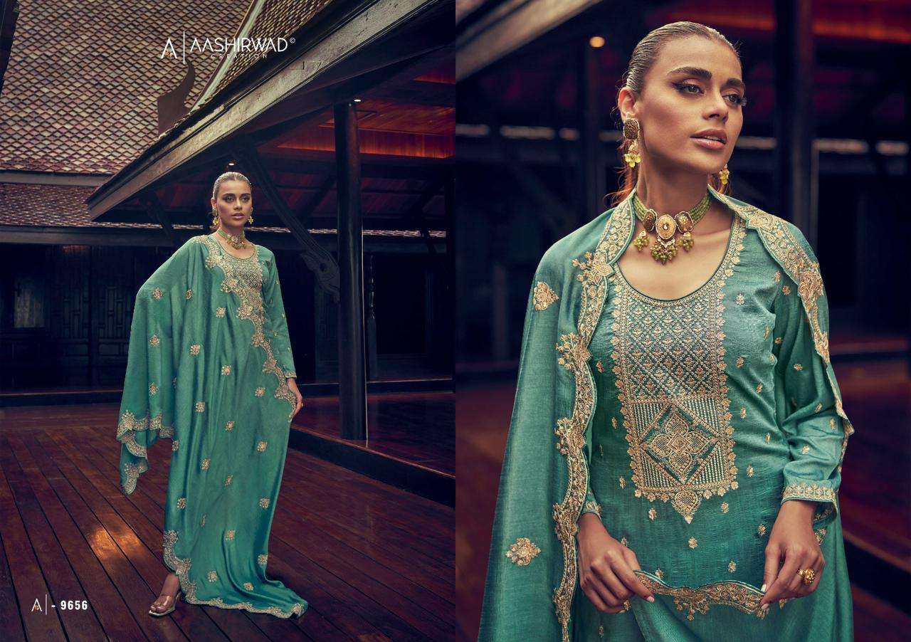 aashirwad manya designer premium silk suit 