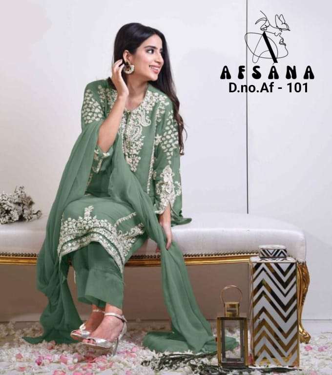 afsana 101 handwork Fox Georgette tunic