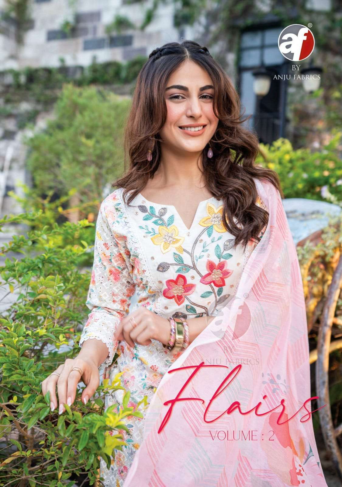 anju fab flairs vol 2 series 3001-3006 pure cotton suit 