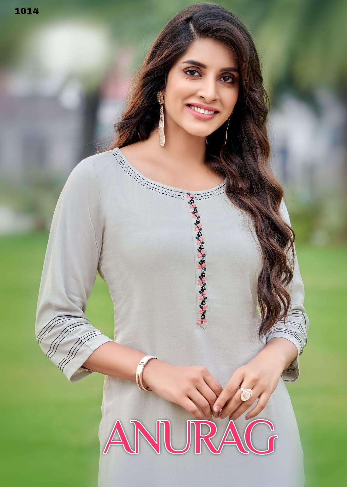 anurag designer heavy rayon kurti 