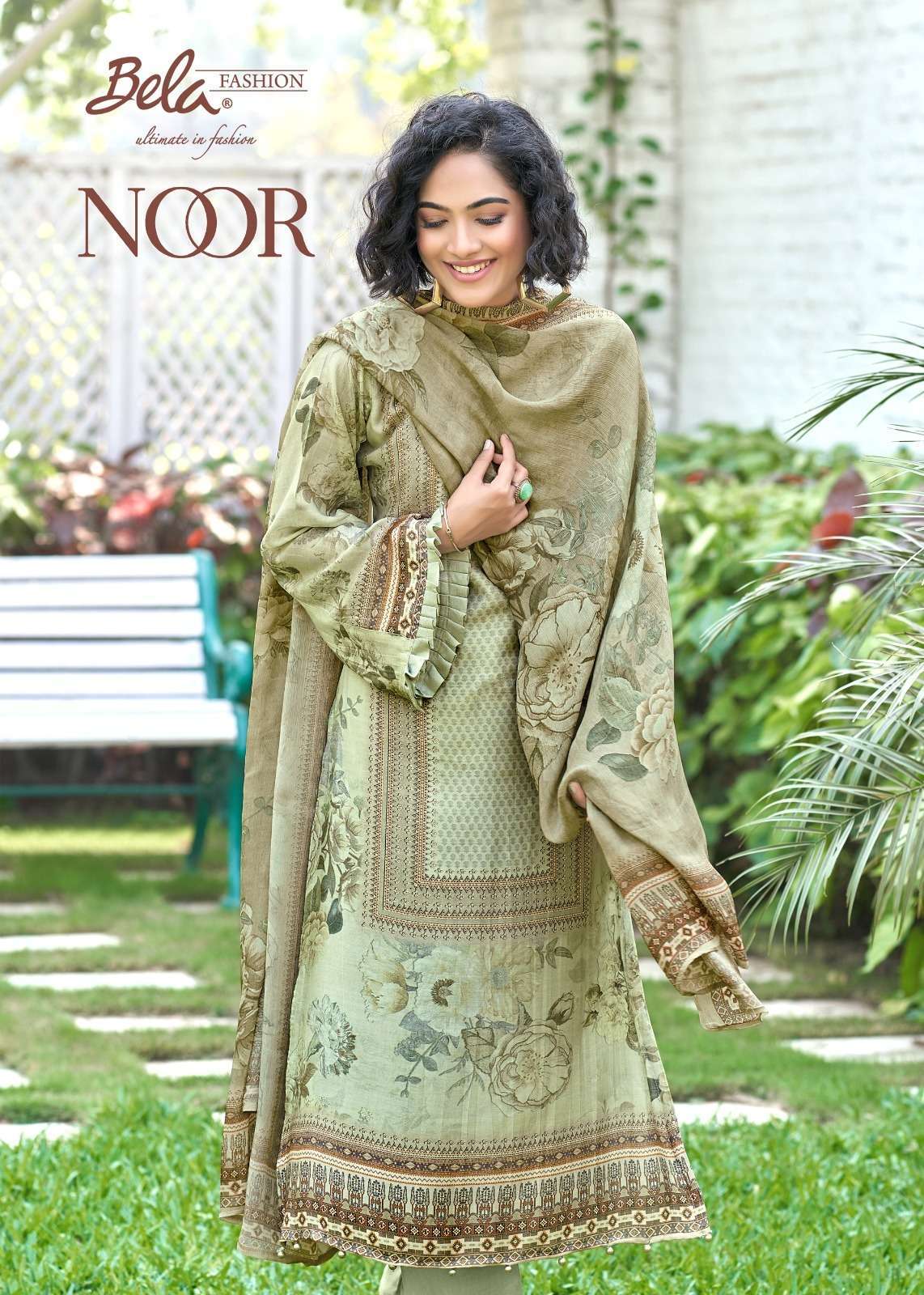 bela fashion noor series 3870-3876 cotton silk suit 