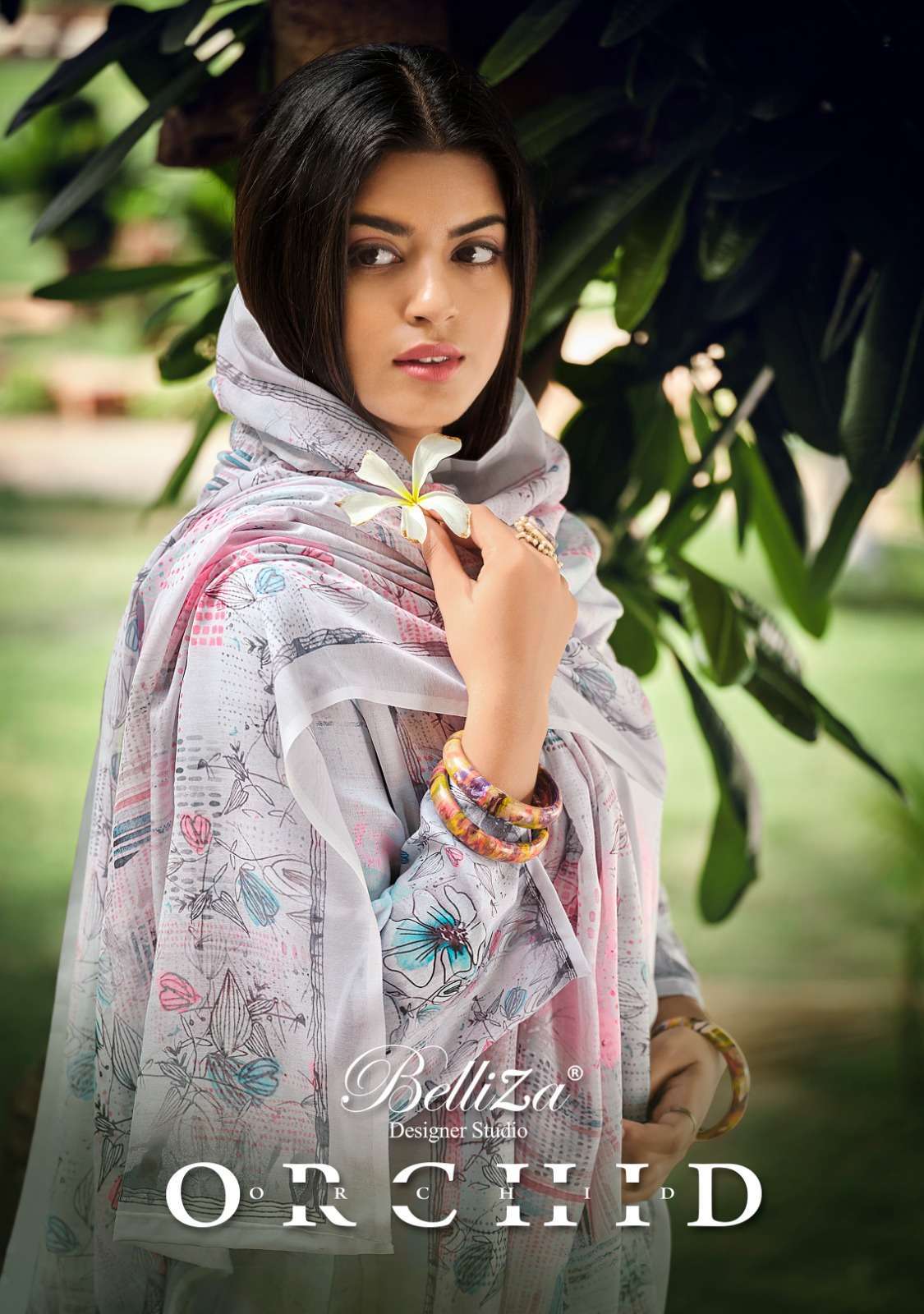 belliza orchid series 793001-793008 pure jam cotton suit 