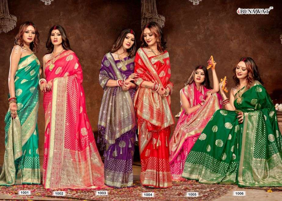 bunawat janvi silk series 1001-1006 Banarasi Silk saree