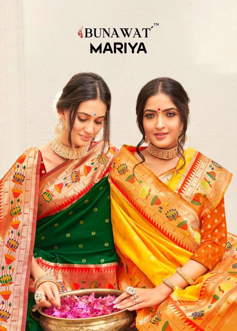 bunawat mariya series 1001-1006 Paithani Silk saree