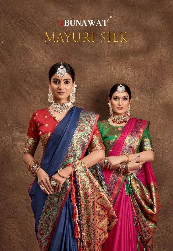 bunawat mayuri silk series 1001-1006 Banarasi Silk saree