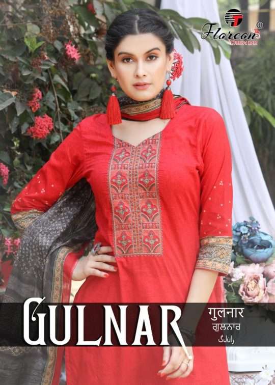 Floreon Gulnar series 1001-1010 Lawn Cambric Cotton suit