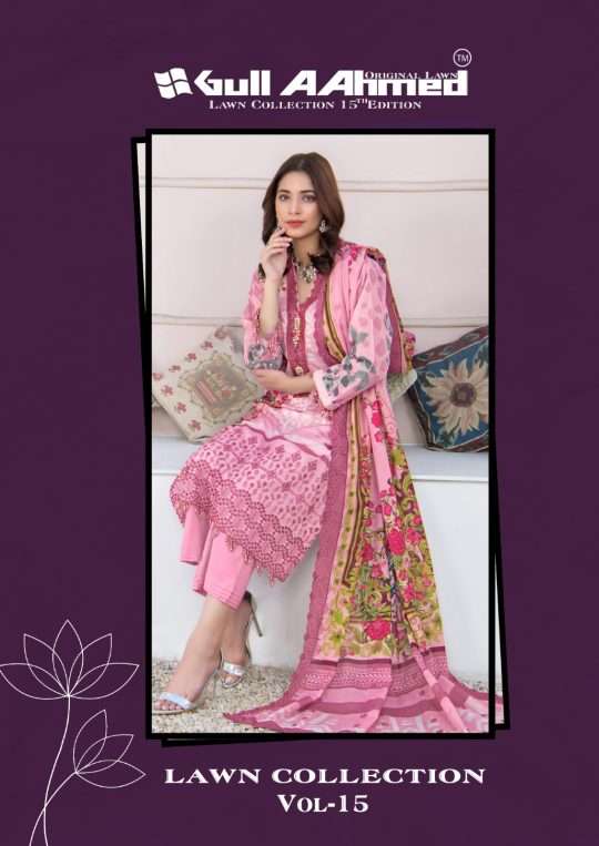 Gull A Ahmed Lawn Collection Vol-15 series 141-146 Lawn Cotton suit
