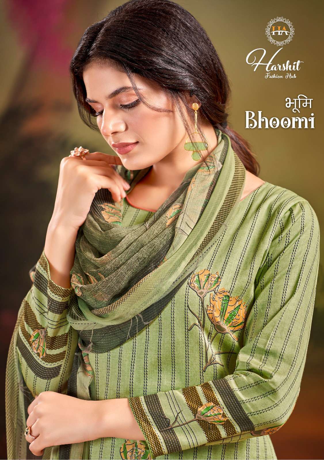 harshit fashion bhoomi series 1251001-1251008  Pure Zam suit