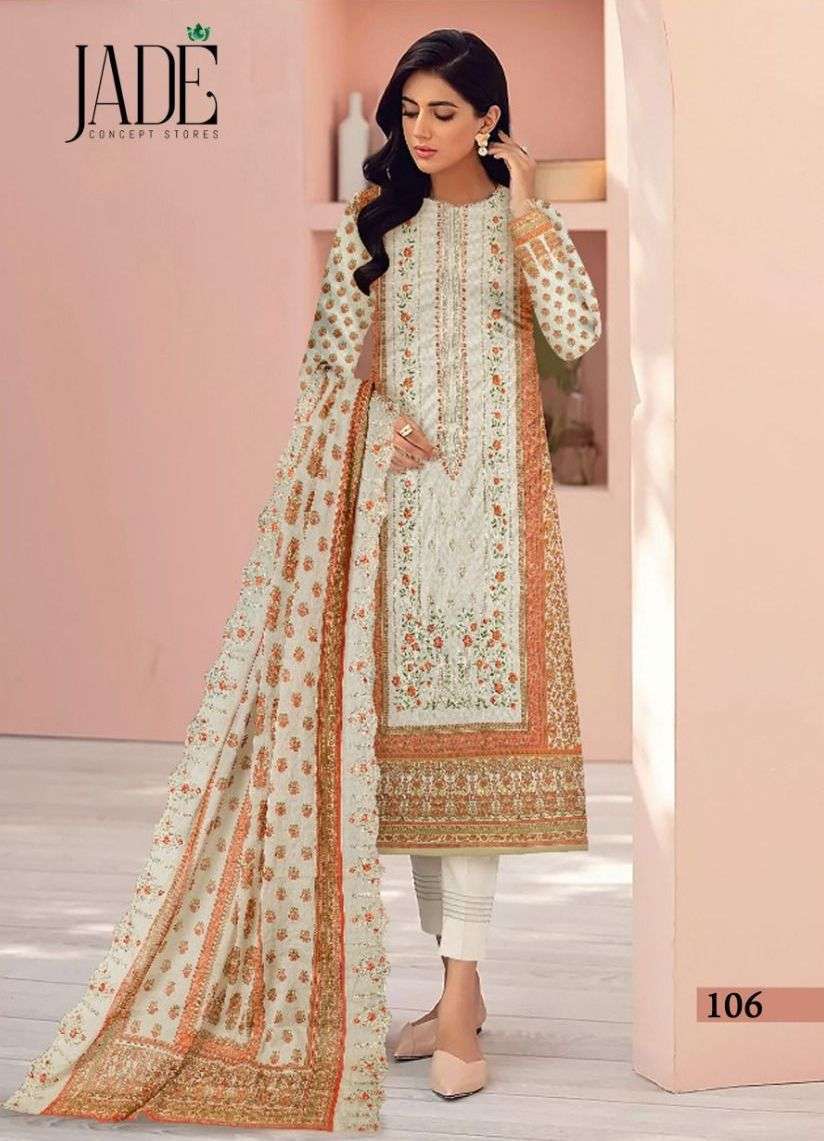 jade concept bin saeed series 101-106 pure heavy lawn cotton suit 