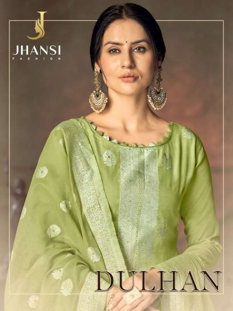 jhansi fashion dulhan series 1001-1006 pure cotton suit 