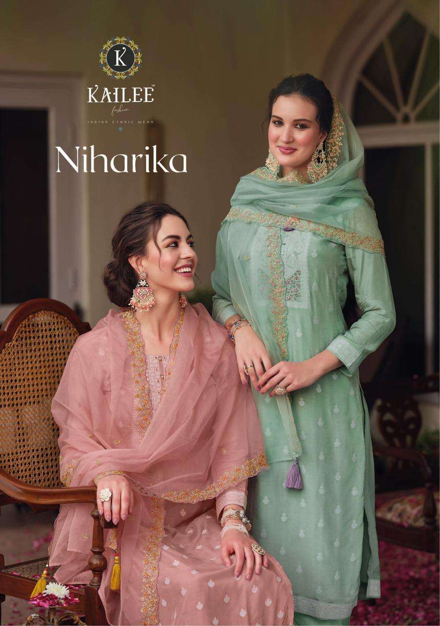 kailee fashion niharika series 41001-41006 pure viscose muslin suit 