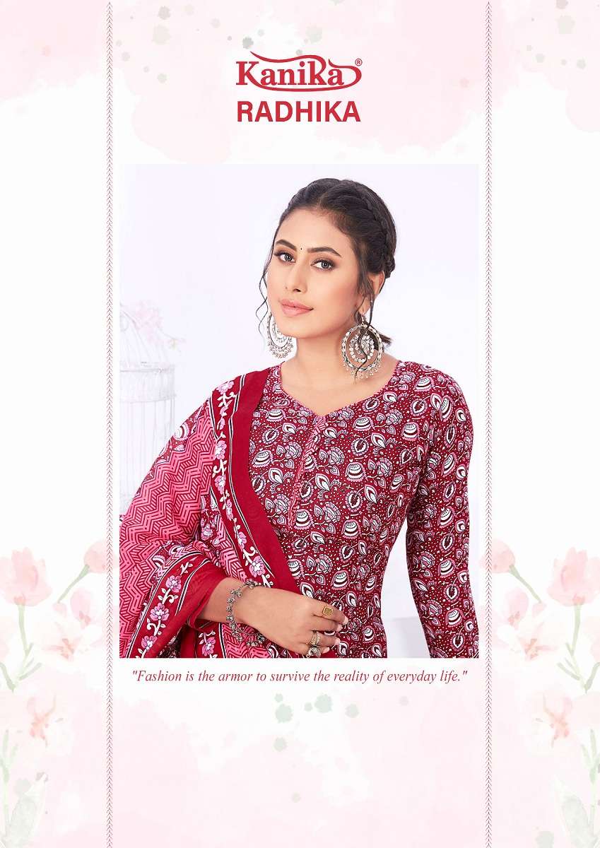 Kanika Radhika Vol – 1 series 1001-1012 Indo Cotton suit