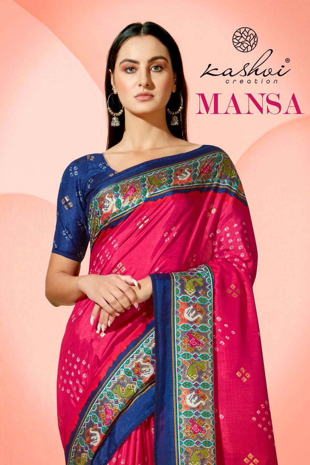 kashvi creation mansa series 40001-40008 dola silk saree