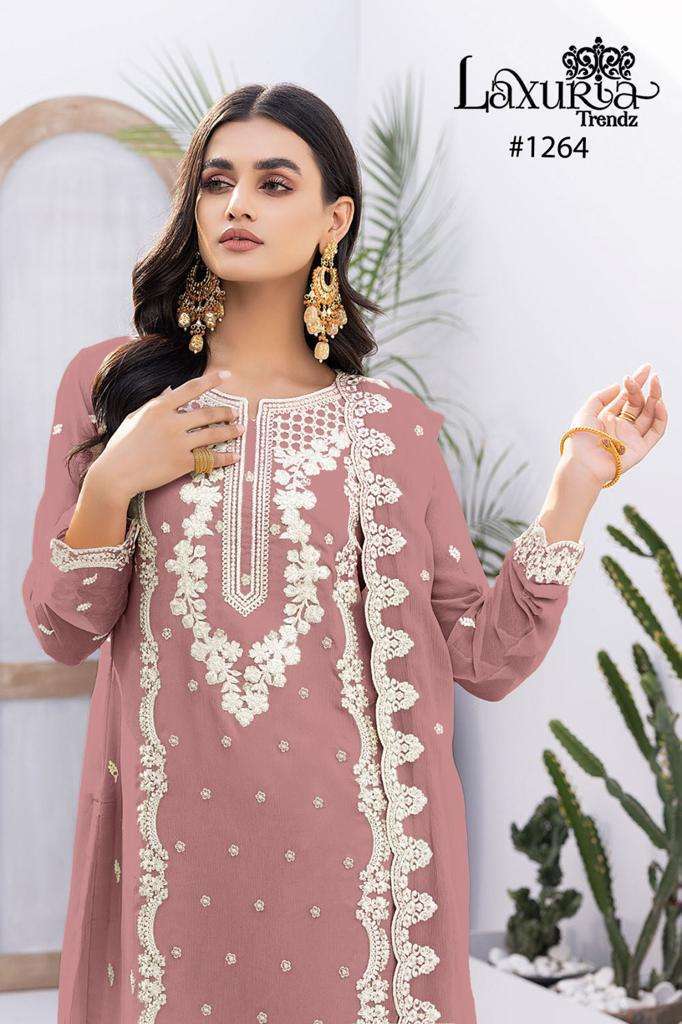 laxuria 1264 Faux Georgette readymade suit